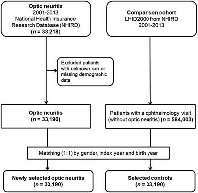 Association between Sjögren syndrome, sociodemographic factors, comorbid conditions, and optic neuritis: a Taiwanese population-based study